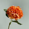 Flores Artificiales de Alta Gama con Tacto Realista y Efecto Hidratante, Hortensias en Color Café, Hortensias Vintage, Adecuadas para Decoración de Bodas en Hoteles y Casas de Huéspedes y Habitaciones Modelo
