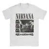 2026 Camiseta Estampada Rock-Nirvana Kurt Cobain Música Rock Masculina Algodão Manga Curta Gola Redonda