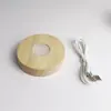 Nueva Base Luminosa de Madera Maciza Bloqueadora de Luz Antideslumbrante LED Base Luminosa de Cristal Adorno de Base para Copa de Aromaterapia