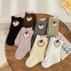Shengbao Yi Primavera y Otoño Nuevo Modelo Algodón Clase A Leggings para Niños Pantimedias para Niñas con Patrón de Diamantes y Tachuelas Fresa Lg206