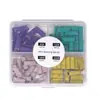 Anel Esfoliante para Nail Art 3mm Armadura Remover Pele Morta Mini tamanho pequeno Anel de Lixa Ferramenta de Nail Art Esfoliante Gravada 4 Embalados