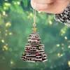 Cabides de Carro de Livro de Natal Criativo Novo Transfronteiriço Natal Penduricalhos de Árvore de Natal Decorações de Casa de Feriado