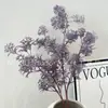 Plantas Verdes Simuladas, Pinheiro, Pera da Neve, Grama de Lã, Geada, Adereços para Fotografia de Casamento, Materiais para Arranjo de Flores de Casamento Atacado