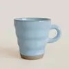 *Nuevo 0053* 7.5*8cm 200ml *Taza de Cerámica Japonesa* Taza de Esmalte Reactivo* Taza de Café* Taza de Desayuno