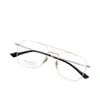 Pt08118 Montura Dorada Doble Puente Sven Politécnico Para Hombre Armazón Grande Lente Plana Ultraligero Titanio Puro Popular Mismo Estilo Lote de Fabricante