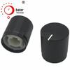 Marca Yrfknob Manopla de Liga de Alumínio Preto Meio Eixo Diâmetro Externo 14mm Altura 16mm Manopla de Potenciômetro