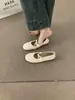 Zapatos Planos Retro Franceses de Punta Redonda de Piel Suave para Abuela 2026 Primavera Nuevos Versátiles Cómodos Bailarinas para Mujer