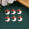 Série de Natal Liga de Zinco Gotejamento de Óleo Acessórios para Joias DIY Pingente Brincos Artesanais Acessórios para Joias Decorações de Natal