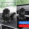 Novo suporte de telefone móvel de carro de fibra de carbono multifuncional telescópica ventosa titular de saída de ar do carro de navegação suporte de telefone móvel