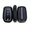 Adecuado para Funda de llave de tres colores para Toyota Carola Highlander corona deslumbrante Prado imponente CHR silicona