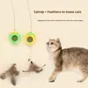 Estilo Dibujos Animados Bola de Hierba Gatuna de Plástico Juguetes Masticables para Mascotas Juguetes Giratorios Auto-Entretenidos para Gatos