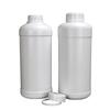 Suministro puntual de botella de plástico blanca de 1000 ml, botella de reactivo espesada de 1 L, botella de muestra química.