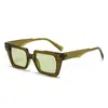 Nova Moda Personalidade Cor Arco-Íris Color-Blocking Garota Popular Europeu e Americano Passarela Luxo Leve Óculos de Sol Estilo Igual Influenciador Tendência Óculos de Sol