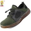 Zapatos protectores ligeros puntera de acero anti-aplastamiento anti-perforación para hombre resistentes al desgaste transpirables trabajo casual seguridad suela blanda zapatos protectores