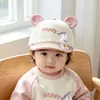 Sombrero de Pato de Pico para Bebé de Primavera y Otoño Estilo Coreano Grueso Unisex Infantil Oso de Dibujos Animados Protección Solar Pana Gorra de Béisbol para Bebé Ala Suave