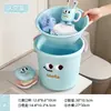 Juego de lavabo y cubo para dormitorio con asa, cubo de lavado y almacenamiento para dormitorio estudiantil, cubo de plástico portátil para el hogar para bañarse