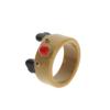 Anillo de Resina Navideño de Dibujos Animados Transfronterizo Europeo y Americano para Mujer Nicho Papá Noel Árbol de Navidad Alce Anillo Lindo