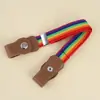 Cinturón de Jeans para Niños y Niñas Elasticidad Delgado Perezoso Invisible Sin Rastro Sin Agujeros Cinturón Coreano Estudiante Cinturón Infantil