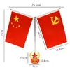 Adorno de bandera para coche, bandera roja pequeña para interior de coche, asta de bandera decorativa para coche, bandera para salpicadero, asta de bandera de alta gama para escritorio de oficina