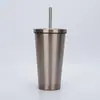 2024 Novo Copo com Canudo de Aço Inoxidável 710ml Tampa de Abertura Grande Copo para Milk Tea Pérola Capacidade Grande Personalizável Copo de Água Térmico