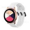 Adequado para pulseira Samsung Active2 20mm fivela reversa pulseira de silicone Huami GTS4 Mini fivela de metal preta