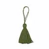 Borla con Hilo de Punto de Cruz de Colores y Lazos para Colgar, 6 cm, Accesorios para Ropa, Colgante para Mochila, Hecho a Mano DIY