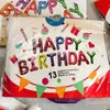 Globo de película de aluminio con letras de 16 pulgadas, traje de globo de feliz cumpleaños, globo de papel de aluminio de FELIZ CUMPLEAÑOS