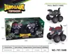 Juguete de motocicleta de dinosaurio para niños transfronterizo, de fricción, todoterreno de simulación, dinosaurio de cuatro ruedas, de fricción, para niños
