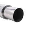 Tubo de escape de coche 51mm acero inoxidable modificado tambor trasero tambor plano tambor de sonido fila recta Universal con garganta de cola salida simple salida doble
