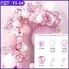 Diseño de evento de fiesta temática de traje de globo transfronterizo, decoración de cumpleaños de boda, decoración de ceremonia de boda, cadena de globos