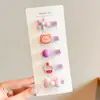 Pinzas para el pelo de bebé completamente cubiertas de tela, Lindas pinzas para el pelo de florcitas, Pinzas para flequillo para bebés y niños pequeños, Accesorios para el pelo que no dañan