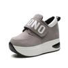 Novos Sapatos Baixos de Boca Profunda de Outono para Mulheres com Velcro Aumentado, Sapatos Casuais da Moda, Sapatos Baixos, Sapatos Esportivos