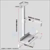Soporte Colgante para Host de Computadora Montaje Fijo de Suspensión Debajo del Escritorio Bandeja Soporte para Gabinete de Escritorio de Oficina