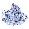 Versión coreana de moda primavera y verano flor de ciruelo algodón Bufanda para mujer al por mayor pañuelo para la cabeza pañuelo chal suministro en stock