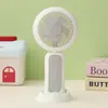 Ventilador Mini Portátil com Luz Noturna, Recarregável por USB, Ventilador de Mesa Dobrável para Dormitórios de Estudantes
