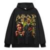 Hip hop rap transfronterizo A USD AP Rocky camiseta de manga corta estampada retro americana vintage Rapper wear marea