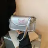 Bolsas de Designer de Nicho para Mulheres, Nova Bolsa Transversal de Verão 2025 Mais Vendida, Bolsa Quadrada Pequena Popular Estilo Coreano para Ombro/Axila