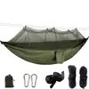 Rede Outdoor Nylon Abertura Rápida Anti-Mosquito Estilo Camping Viagem Respirável Anti-Rasgo Quintal Individual Duplo Pano de Paraquedas