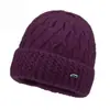 Gorro de terciopelo grueso nuevo para adultos mayores y ancianos, cálido de lana para invierno, gorro de abuela