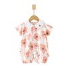 Body de Gaze de Verão com Manga Curta para Bebê, Roupa de Verão Ultra-fina 100% Algodão Hassel para Crianças, Roupa de Ar Condicionado para Crianças, Roupa para Engatinhar de Recém-nascido