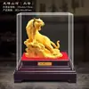 Hogar Sala de Estar Oficina Adornos Tigre Rugiendo Montaña Río Terciopelo Arena Tigre Dorado Adornos Tigre Dorado Suerte Zodiaco Tigre Regalos