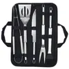 Amazon Juego de Herramientas para Barbacoa de Acero Inoxidable con Mango Juego Combinado de Utensilios para Asar Tenedor, Espátula, Pinzas para Barbacoa al Aire Libre