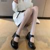Primavera Nueva Moda Sexy Medias de Red Negras Anti-Desgarros Malla Brillante Pantimedias Ropa de Mujer