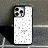Funda de teléfono estilo coreano con estrella y lazo, fondo blanco, iPhone 18 Pro Max, funda de cristal con acabado mate, funda anticaídas Apple 15