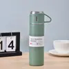 Juego de Tazas para Preparar Té Portátil Oficina Regalo de Negocios Acero Inoxidable 304 Termo Taza Impresión de Logo para Hombres Grabado