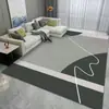 Alfombra Minimalista para Sala de Estar Transfronteriza, Tapete para Mesa de Café y Sofá, Tapete Refrigerante para Pies, Alfombra Doméstica de Terciopelo de Cristal, Alfombra de Dormitorio junto a la Cama