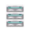 Venta directa Geely rejilla frontal tres cuchillas doble capa cuchilla cabeza de afeitar manual para hombre estilo antiguo acero inoxidable doble capa cuchilla