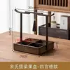Nova Decoração de Prato de Frutas de Madeira Estilo Chinês para Sala de Estar, Bandeja de Lanches Doméstica, Cesta Grande, Caixa de Armazenamento Criativa para Casamento