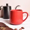Caneca de Cerâmica Grande com Barriga Transfronteiriça Alta Aparência Grande Capacidade Xícara de Café Hotel Comercial Estampa de Logo Uso Doméstico