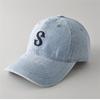 Nueva Gorra de Béisbol de Mezclilla con Letra para Hombres y Mujeres, Estilo Pareja, Moderna, Sencilla, Casual, Versátil, Protector Solar, Adelgazante Facial, Gorra de Pico de Pato